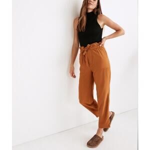 Madewell Rust Belted Pants XXS